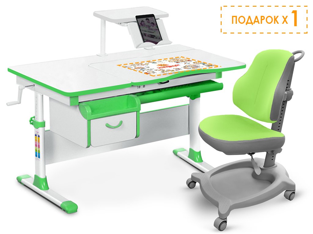Комплект Evo-кids Evo-40 парта и кресло ErgoKids Y-402 Комплект Evo-кids Evo-40 парта и кресло ErgoKids Y-402