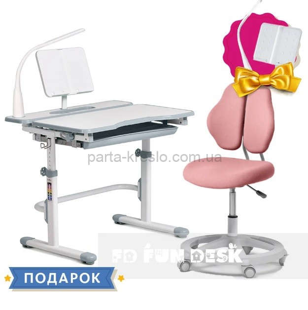 Растущая парта Cubby Fressia и кресло Pratico II 