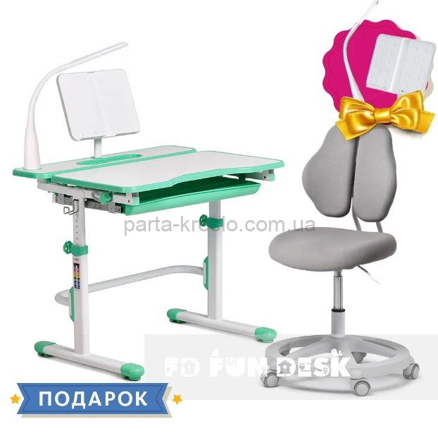 Растущая парта Cubby Fressia и кресло Pratico II 