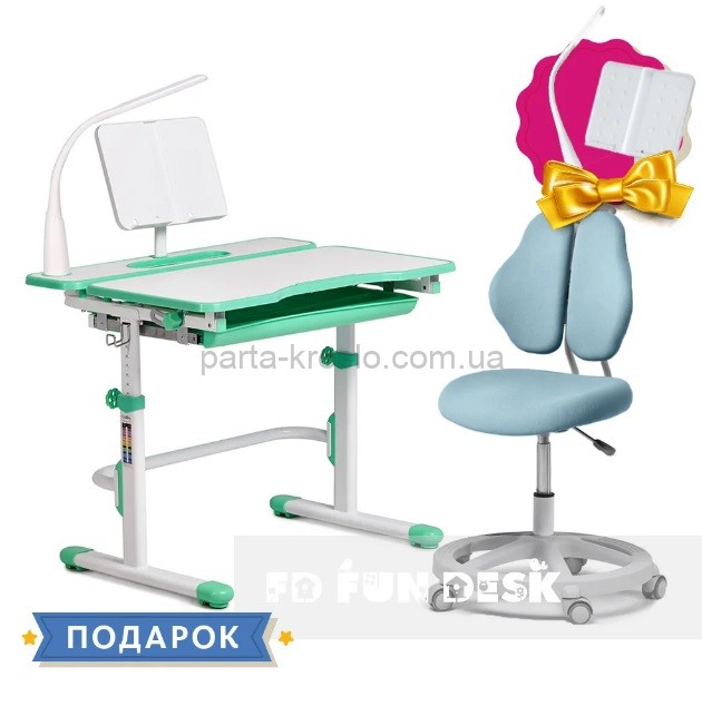 Растущая парта Cubby Fressia и кресло Pratico II 