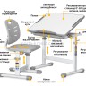 Комплект парта і стілець Evo-kids Evo-06 Ergo