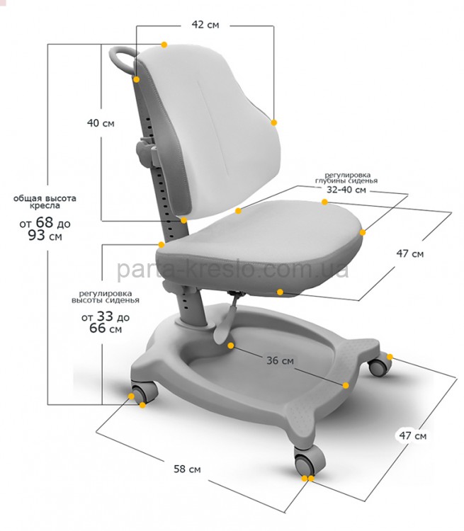 Комплект Evo-кids Evo-40 парта и кресло ErgoKids Y-402 Комплект Evo-кids Evo-40 парта и кресло ErgoKids Y-402