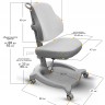 Комплект Evo-кids Evo-40 парта и кресло ErgoKids Y-402 Комплект Evo-кids Evo-40 парта и кресло ErgoKids Y-402