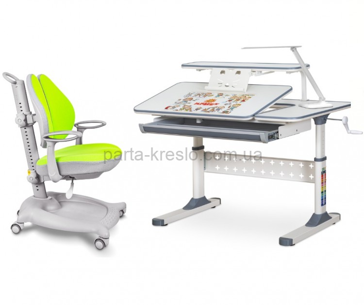 Школьный комплект парта Ergokids TH-320 и кресло ErgoKids Y-404 Школьный комплект парта Ergokids TH-320 и кресло ErgoKids Y-404