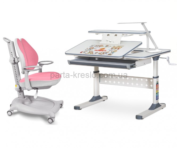Школьный комплект парта Ergokids TH-320 и кресло ErgoKids Y-404 Школьный комплект парта Ergokids TH-320 и кресло ErgoKids Y-404