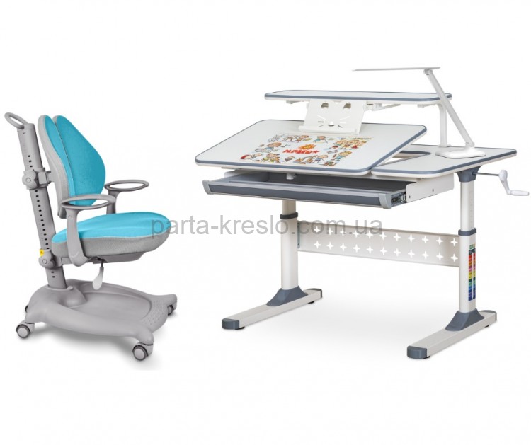 Школьный комплект парта Ergokids TH-320 и кресло ErgoKids Y-404 Школьный комплект парта Ergokids TH-320 и кресло ErgoKids Y-404