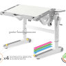 Дитячій стіл парта трансформер Mealux Ergowood M Multicolor