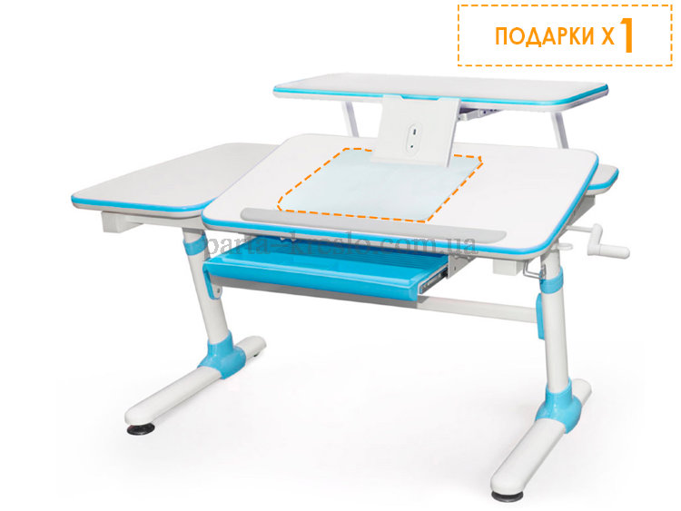 Парта трансформер Evo-kids Darwin с полкой Evo-515 Парта трансформер Evo-kids Darwin с полкой Evo-515