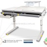 Детский стол Mealux Montreal Multicolour BD-670 полкой S 50