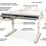 Детский стол Mealux Montreal Multicolour BD-670 полкой S 50