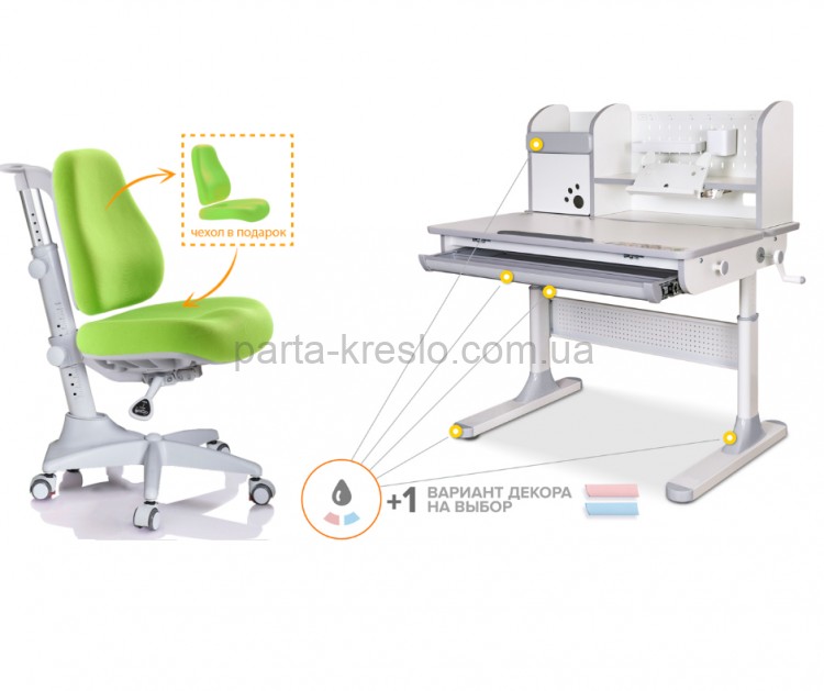 Школьная парта Mealux Edmonton BD-610 и кресло Match Y-528 |Детская парта со стульчиком Mealux Edmonton Школьная парта Mealux Edmonton BD-610 и кресло Match Y-528 |Детская парта со стульчиком Mealux Edmonton