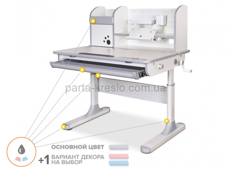 Школьная парта Mealux Edmonton Multicolor BD-610 и кресло Match Y-528 Школьная парта Mealux Edmonton Multicolor BD-610 и кресло Match Y-528