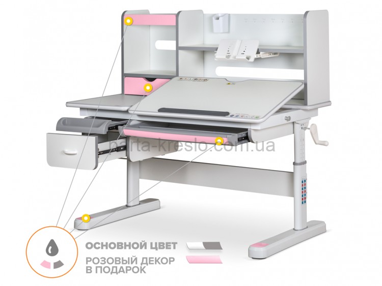 Парта Evo-kids Florida Multicolor Evo-52 и кресло Onyx 