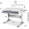 Школьная парта растишка Mealux Edmonton BD-610 и кресло Omega 