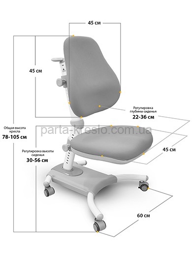 Школьная парта растишка Mealux Edmonton BD-610 и кресло Omega 