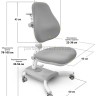 Школьная парта растишка Mealux Edmonton BD-610 и кресло Omega 