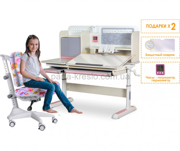 Комплект стол Mealux Winnipeg Multicolor BD-630 и кресло Match gray base Y-528