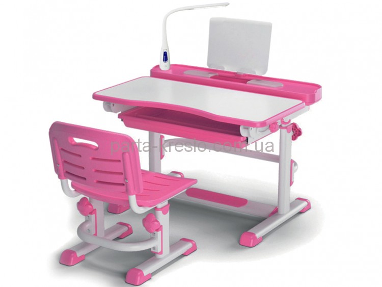 Комплект парта и стульчик Evo-kids BD-04 XL New с лампой