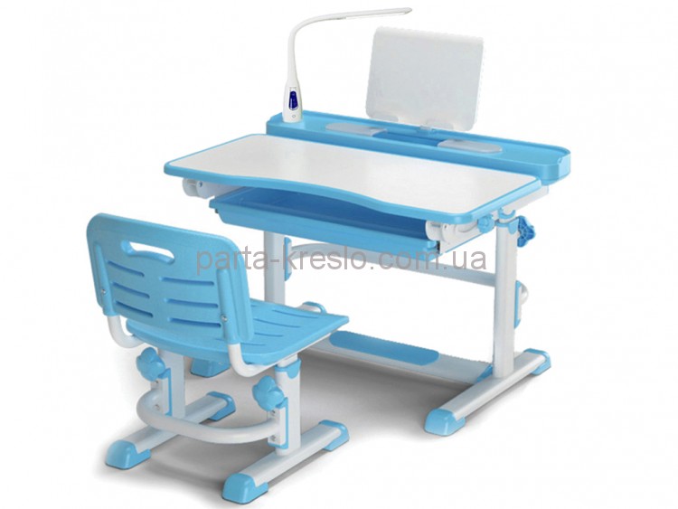 Комплект парта и стульчик Evo-kids BD-04 XL New с лампой